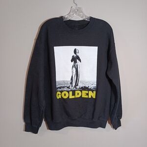 Harry Styles Golden Official Merch Crewneck Sweatshirt in Black Size M